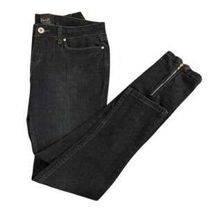 YANUK Women's Dark Wash Denim Jeans Zip Ankle Size 31